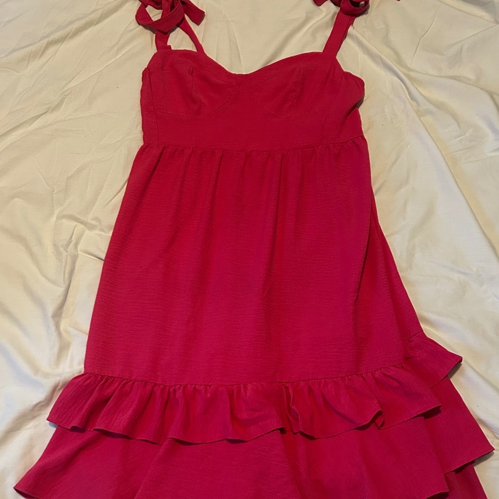 Sofia Jeans by Sofia Vergara Tiered Empire Waist Bustier Style Midi Dress / XXL